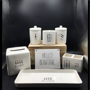 Rae Dunn HELLO BEAUTIFUL SET
